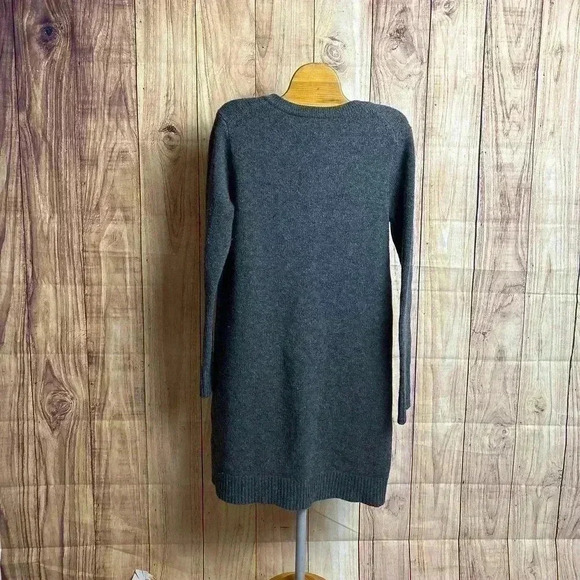 *Madewell 100% Merino Wool Gray Dress Size S - Picture 6 of 6